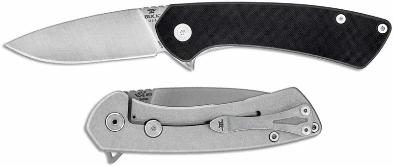 Buck Knives Buck 040 Onset Knife 0040BKS - S45VN Drop Point - Black G10 - Frame Lock - Flipper Folder - USA Made - Image 2
