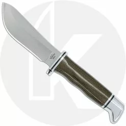Buck Knives Buck Skinner Pro 0103GRS1 - Satin S35VN Skinner Fixed Blade - Green Canvas Micarta - Made In USA