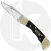 Buck Knives Buck Ranger 50th Anniversary Edition - 0112BRS3FG - Custom Tang Stamp - Finger Grooved Ebony Handle With Anniversary Shield