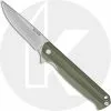 Buck Knives Buck Langford Knife 0251GRS - Value Priced EDC - Satin Drop Point - Green G10 - Liner Lock - Flipper Folder