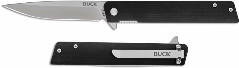 Buck Knives Buck Decatur Knife 0256BKS - Value Priced EDC - Satin Drop Point - Black G10 - Liner Lock - Flipper Folder - Image 2