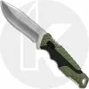 Buck Knives Buck Large Pursuit Fixed Blade 0656GRS - Drop Point - Black GFN And Green Versaflex Handle - Made In USA
