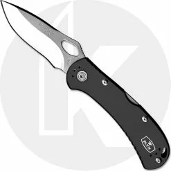 Buck Knives Buck SpitFire Knife 0722BKS-1 - Value Priced EDC - Satin Drop Point - Black Aluminum - Lock Back - USA Made