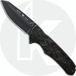 Buck Knives Buck 843 Sprint Ops 0843CFS - Black S45VN Reverse Tanto - Marbled Carbon Fiber - Liner Lock - Flipper Folder - USA Made