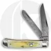 Case Knives Case Trapper Knife 02850 - Raindrop Damascus - Burnt Natural Bone - 6254 DAM - Discontinued - BNIB - LTD 500