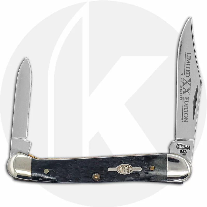 Case Knives Case Mini Copperhead Knife 04972 - Limited Edition IV - Pitch Black Bone - 62109XSS - Discontinued - BNIB
