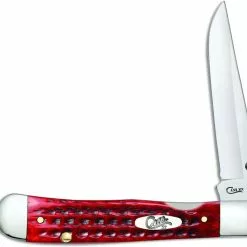 Case Knives Case Kickstart TrapperLock Knife 10306 Pocket Worn Old Red Bone Assisted Open 6154ACSS