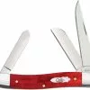 Case Knives Case Medium Stockman Knife 11321- Smooth Old Red Bone - 6318SS