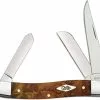 Case Knives Case Medium Stockman Knife 11541 Autumn Maple Burl 7318SS