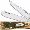 Case Knives Case Mini Trapper, Amber Bone, CA-13