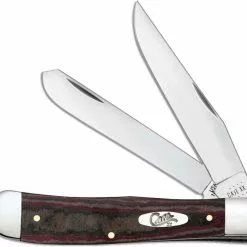 Case Knives Case Trapper Knife 13620 Rustic Red Richlite 10254SS