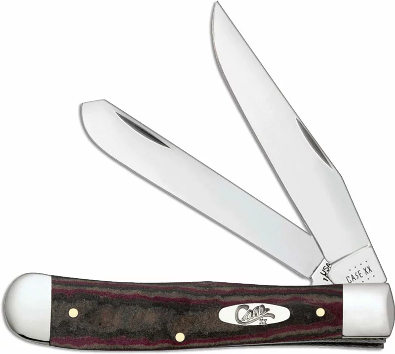 Case Knives Case Trapper Knife 13620 Rustic Red Richlite 10254SS