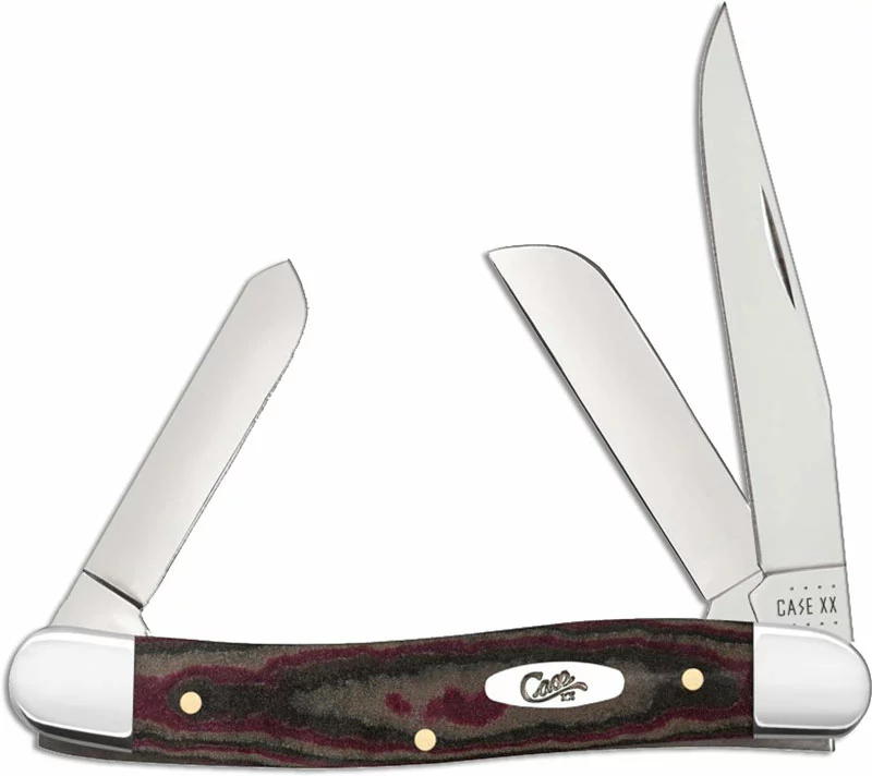 Case Knives Case Medium Stockman Knife 13622 Rustic Red Richlite 10318SS