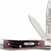 Case Knives Case Peanut Knife 14073 - Limited Edition XIV - Cabernet Bone - 6220SS - Discontinued - BNIB