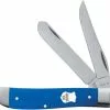 Case Knives Case Mini Trapper Knife 16741 Blue G10 10207SS