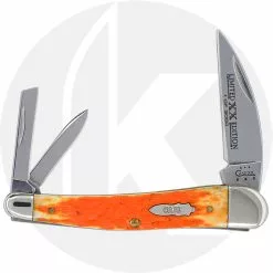 Case Knives Case Seahorse Whittler Knife 17077 - Limited Edition XVII - Orange Peel Bone - 6355WHSS - Discontinued - BNIB