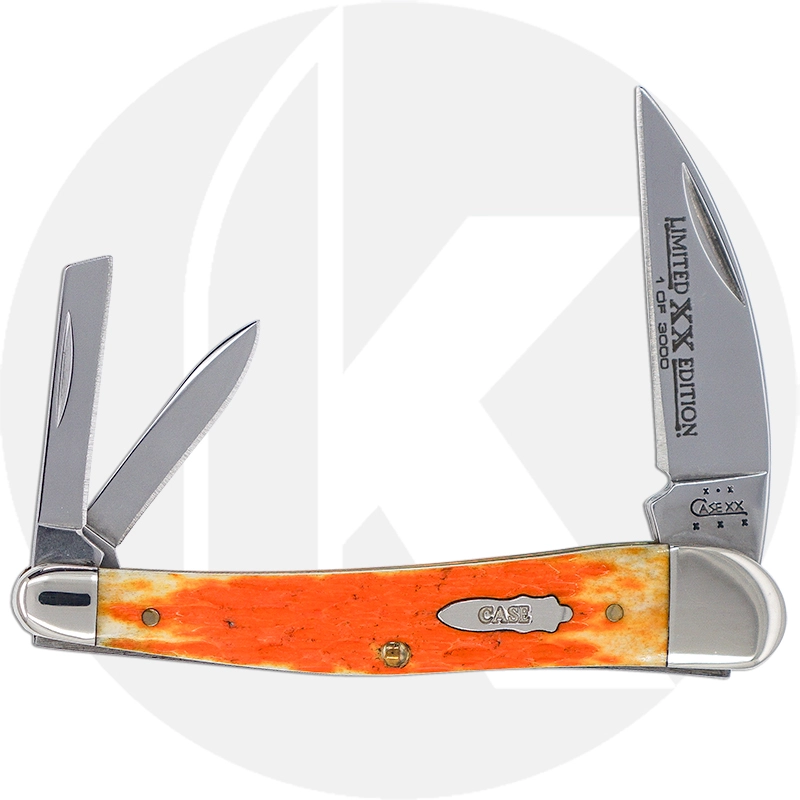 Case Knives Case Seahorse Whittler Knife 17077 - Limited Edition XVII - Orange Peel Bone - 6355WHSS - Discontinued - BNIB