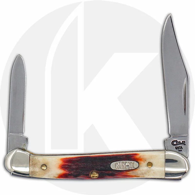 Case Knives Case Mini Copperhead Knife 01715 - Red Stag - R52109XSS - Discontinued - BNIB