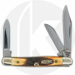 Case Knives Case Mini Stockman Knife 01725 - Burnt Stag - 5327SS - Discontinued - BNIB