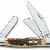 Case Knives Case Large Stockman, Amber Bone CV, CA-204