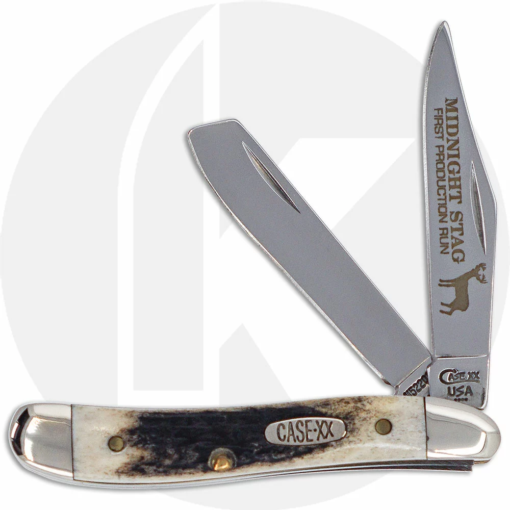 Case Knives Case Trapper Nut Knife 02170 - Midnight Stag - First Production Run - M5220 1 / 2SS - Discontinued - BNIB