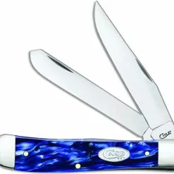 Case Knives Case Trapper Knife 23431 Blue Pearl Kirinite 10254SS