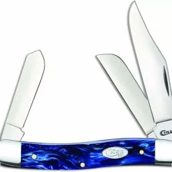 Case Knives Case Stockman Knife 23435 Blue Pearl Kirinite 10347SS