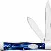 Case Knives Case Small Swell Center Jack Knife 23444 - Blue Pearl Kirinite - 10225 1 / 2SS