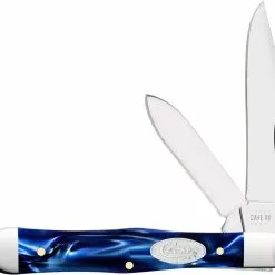 Case Knives Case Small Swell Center Jack Knife 23444 - Blue Pearl Kirinite - 10225 1 / 2SS
