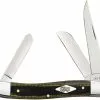 Case Knives Case Medium Stockman Knife 23471 - Green And Black Micarta - 10318SS