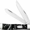 Case Knives Case Trapper Knife 23670 Black Pearl Kirinite 10254SS