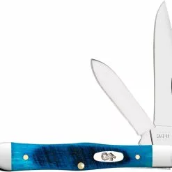 Case Knives Case Small Swell Center Jack Knife 25587 - Caribbean Blue Bone - 6225 1 / 2SS