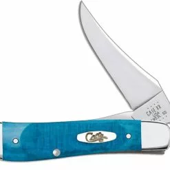 Case Knives Case RussLock Knife 25589 Caribbean Blue Bone 61953LSS