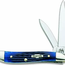 Case Knives: Case Peanut Knife, Navy Blue Bone Handle, CA-2802