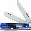 Case Knives: Case Blue Bone Mini Trapper Knife, CA-2838