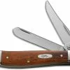 Case Knives: Case Smooth Chestnut Bone Mini Trapper Knife, CA-28700