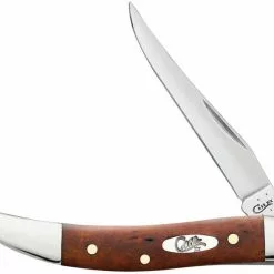 Case Knives Case Small Texas Toothpick Knife 28703 Smooth Chestnut Bone 610096SS