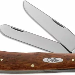 Case Knives: Case Smooth Chestnut Bone Trapper Knife, CA-28707