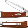 Case Knives Case TrapperLock With Clip, Smooth Chestnut Bone, CA-30112