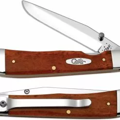 Case Knives Case TrapperLock With Clip, Smooth Chestnut Bone, CA-30112
