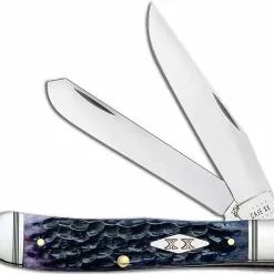Case Knives Case Trapper Knife 31620 Purple Bone 6254SS