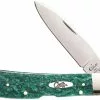 Case Knives Case Tribal Lock Knife 32585 Green Sparkle Kirinite TB1012010LSS