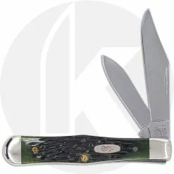 Case Knives Case Mini Coke Bottle Knife 03505 - Hunter Green Bone - 6225 1 / 2SS - Discontinued - BNIB