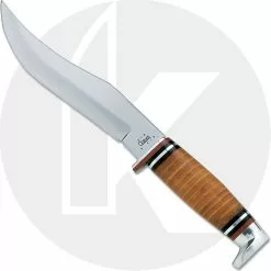 Case Knives: Case Hunting Knife, 6" Skinner With Leather Handle, CA-386