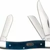 Case Knives Case Stockman Knife 52805 Smooth Mediterranean Blue Bone 6347SS