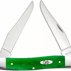 Case Knives Case Muskrat Knife 52822 Smooth Brilliant Green Bone MUSKRATSS
