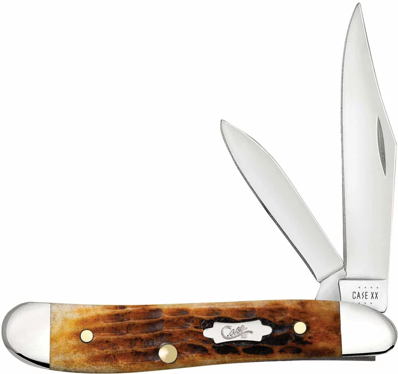 Case Knives Case Peanut Knife 52828 - Jigged Antique Bone - 6220SS
