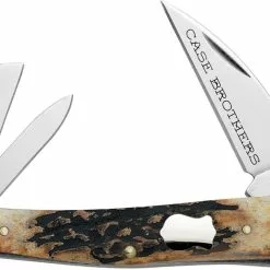 Case Knives Case Seahorse Whittler Knife 05287 - Case Brothers - Genuine Stag - 5355WHSS - Discontinued - BNIB