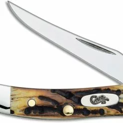 Case Knives Case Small Texas Toothpick Knife, Genuine Stag, CA-5532