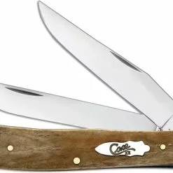 Case Knives Case Trapper Knife, Smooth Antique Bone, CA-58182